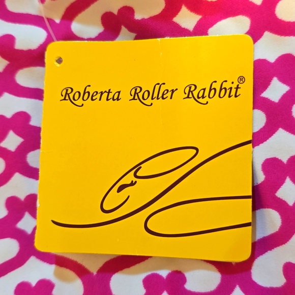 NWT Roberta Roller Rabbit Pink Cata One Piece Medium Swimsuit - Picture 3 of 8
